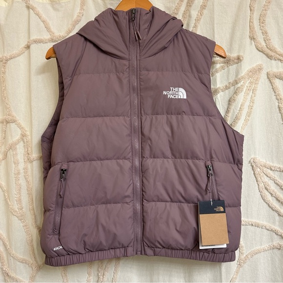 The North Face Hydrenalite 600 Fill Down Vest in Fawn Grey/Mauve Purple - Picture 5 of 15